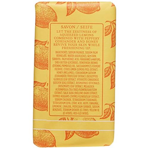 Crabtree & Evelyn Citron & Coriander Energising Soap, 5.5 oz