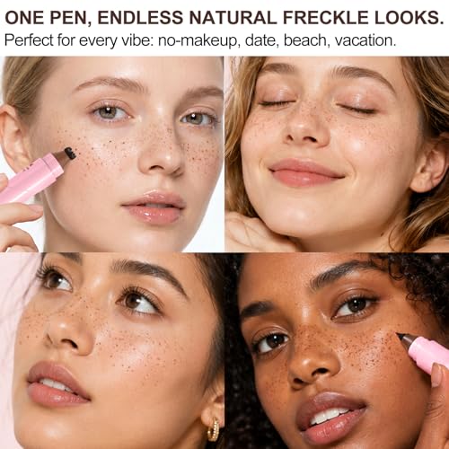 2-in-1 Waterproof Freckle Pen & Stamp for Natural Makeup