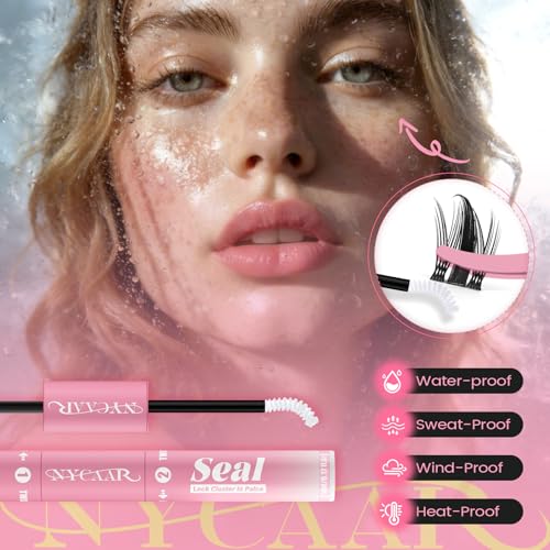 NYCAAR Latex-Free Eyelash Cluster Adhesive - 10ml Waterproof Glue