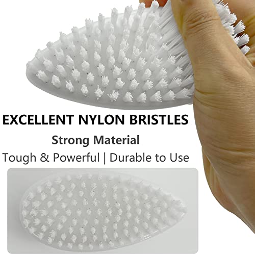 Heavy Duty Nail Brush for Cleaning Fingernails - Stiff Nylon Bristles