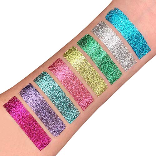 Biodegradable Eco Glitter Shakers by Moon Glitter - 100% Cosmetic Bio Glitter for Face, Body, Nails, Hair and Lips - 5g - Silver