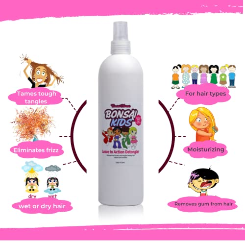 Gentle Detangler Spray for Kids - 16 fl oz, Smooths Knots & Tangles