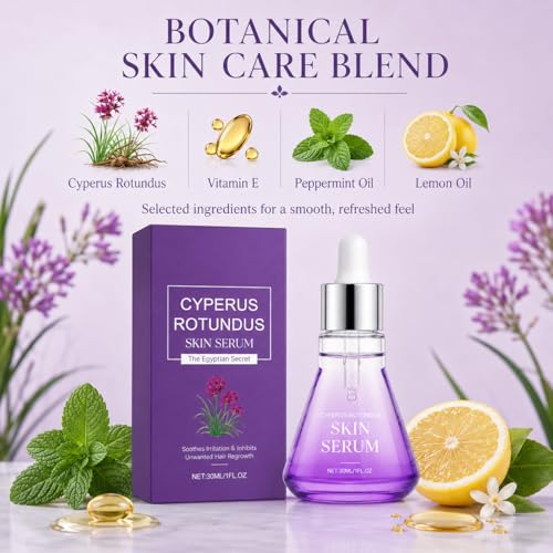 Cyperus Rotundus Oil Serum for Hair Growth & Skin Care - 30ml Natural Extract