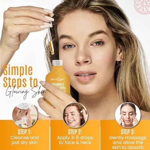 30% Vitamin C Serum (8 Fl Oz) Pure Organic Anti- Wrinkle + Hyaluronic Acid + Retinol + Vitamin E + Vitamin B, Facial Serum For Anti-aging, Wrinkles, And Fine Lines.