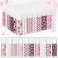 Siifert 20 Pcs Cute Pink Halloween Lip Balm Favors with Ghost Prints - Variety of 10 Flavors, Moisturizing & Travel-Friendly