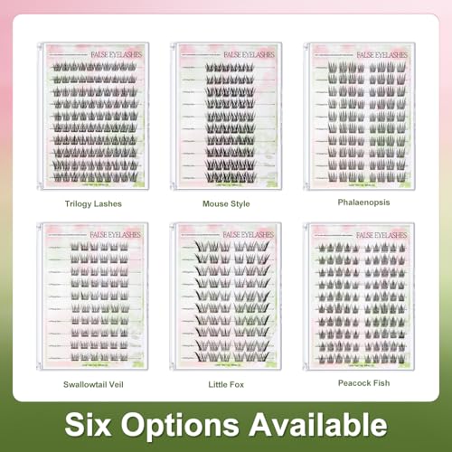 Squsaya Manga Self Adhesive Eyelash Clusters 60PCS 12MM