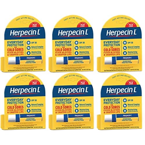 Herpecin-L Everyday Protection SPF 30 Lip Balm 0.1 Oz. - Pack of 6