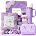 Luxury Spa Gift Basket for Women - 11 Piece Set with Blanket