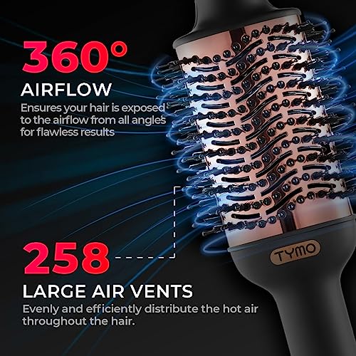 TYMO Hair Dryer Brush 4-in-1 Ionic Straightener Volumizer