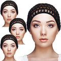 Geyoga 4-Pack Mesh Crochet Hair Net Snood Hat for Sleep