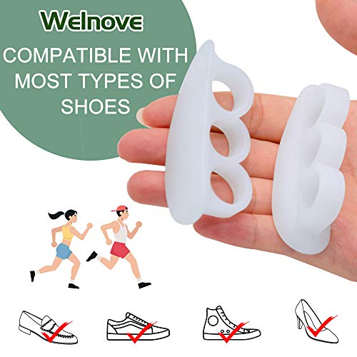 Welnove Hammer Toe Pads - 4 Pcs Gel Toe Support Cushions