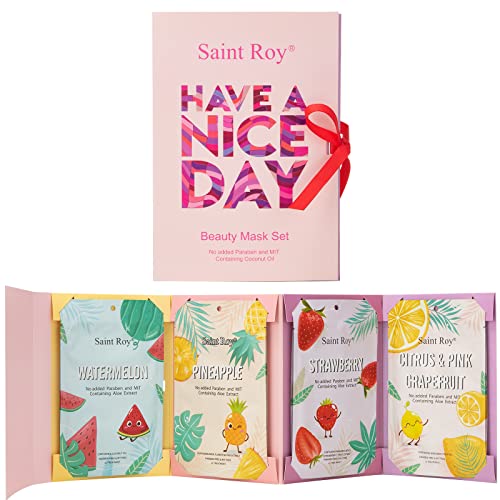 Face Masks 8 Sheet Beauty Face Mask Clean Face Masks Skincare, Hydrating Face Masks, Moisturizing, Soothing, Beauty Mask For All Skin Type Variety Beauty Mask Set christmas gifts for teen girls