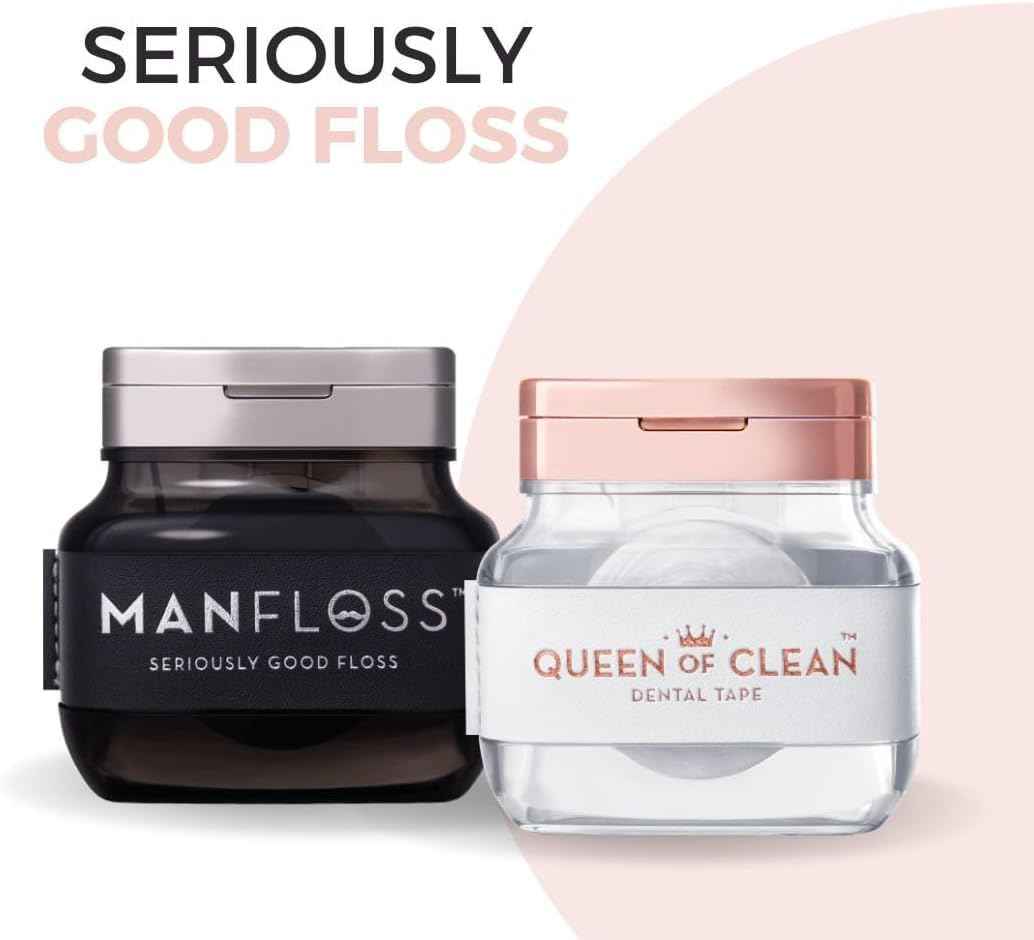 54 Yard of White Dental Floss Tape – Easy, Comfortable, Fun & Effective Flossing. PFAS-Free, Vegan-Friendly, Fresh Mint Flavour & Shred-Resistant. Seriously Good Floss