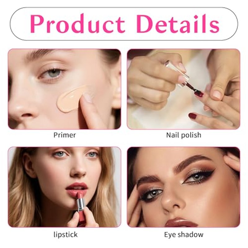 2-Pack Acrylic Makeup Mixing Palette Set for Easy Blending