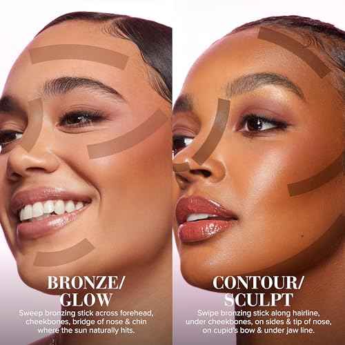 Too Faced Chocolate Soleil Melting Bronzing & Sculpting Stick | Creamy, Multi-Use, Bronzer Stick | Lightweight, Satin-Finish with Buildable Coverage, 0.28 Ounce