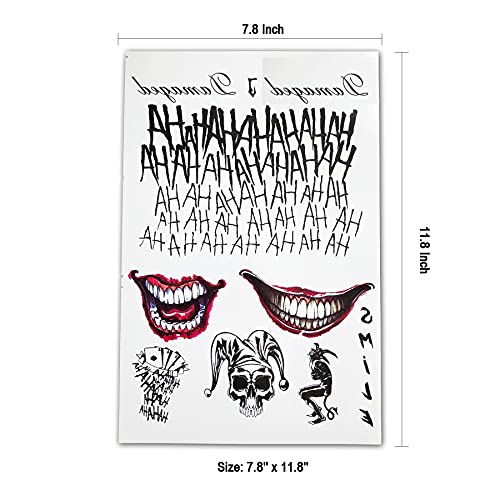Temporary Tattoo Stickers - 6 Sheets Waterproof Fake Tattoos
