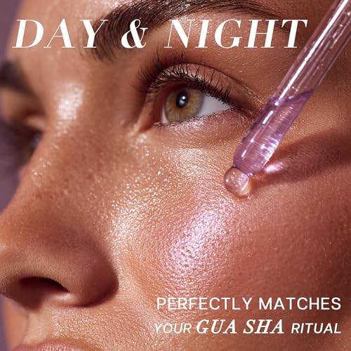 VRAIKO Gua Sha Face Oil Serum | Rosa Rugosa Flower & Jojoba Seed Oil Product | Detox, Plump, Anti-Oxidant, Soothing | Nourish, Cruelty Free, Natural, 1 fl oz