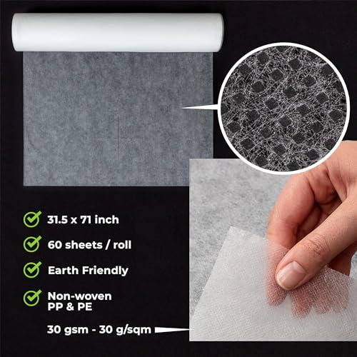 Disposable Massage Bed Cover 31.5x71" - 60 Sheets Non-Woven