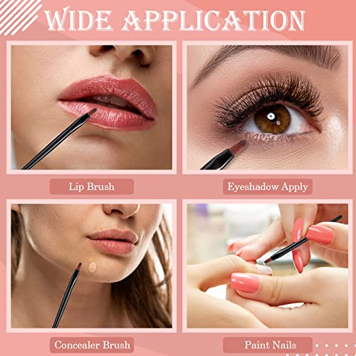 Yaomiao 120 Pcs Disposable Lip Brushes Bulk Makeup Applicators