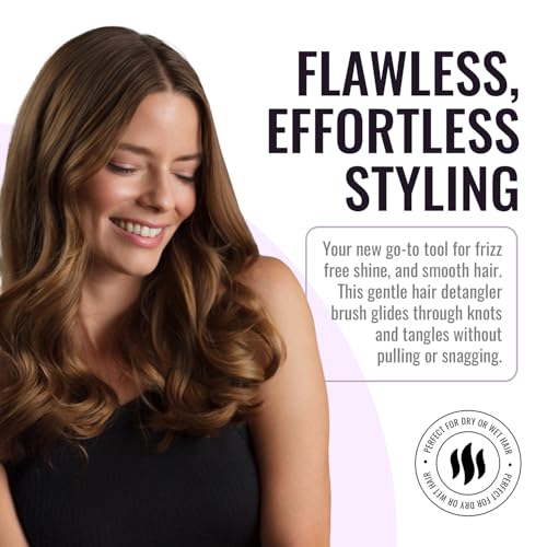 ERGO Mini Ionic Paddle Brush - Detangle & Reduce Frizz
