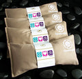 Yoga Eye Pillows Set of 4 - Hot Cold Therapy, Made in USA