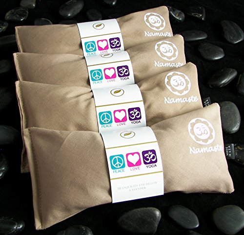 Lavender Eye Pillows Set of 4 | Weighted Hot Cold Therapy