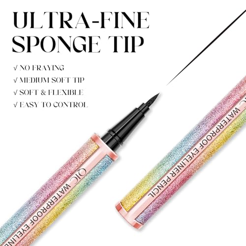 QIC Black Eyeliner Pencil - Waterproof Liquid Liner