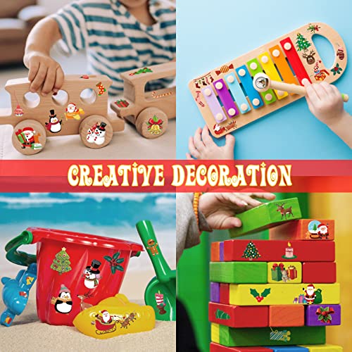 Christmas Temporary Tattoos for Kids, 24 Sheets Waterproof