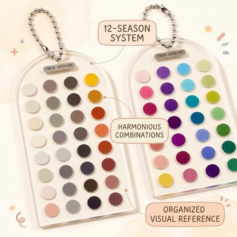 Soft Autumn Color Palette Cards - 12 Season Color Analysis Set