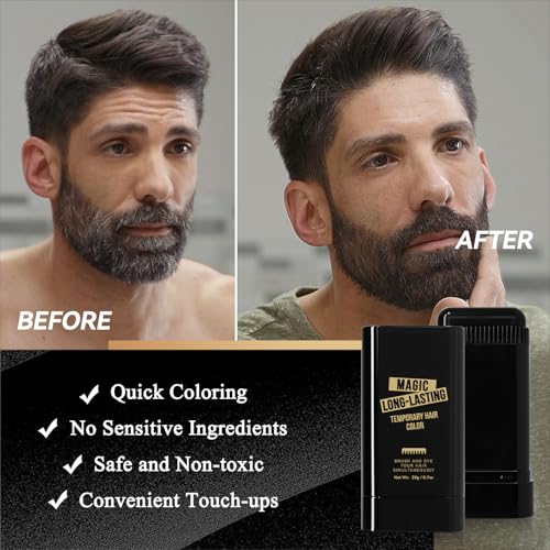 Suaxova 1PCS Coffee Hair Color Comb Stick - Gray Cover Temporary Dye