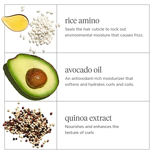 Briogeo Curl Charisma Rice Amino + Avocado Leave-In Defining Cr?me, Anti Frizz Hair Styling Moisturizer, Leave In Cream for Wavy, Curly, Coily Hair, Boosts Hydration, Vegan, Cruelty-Free