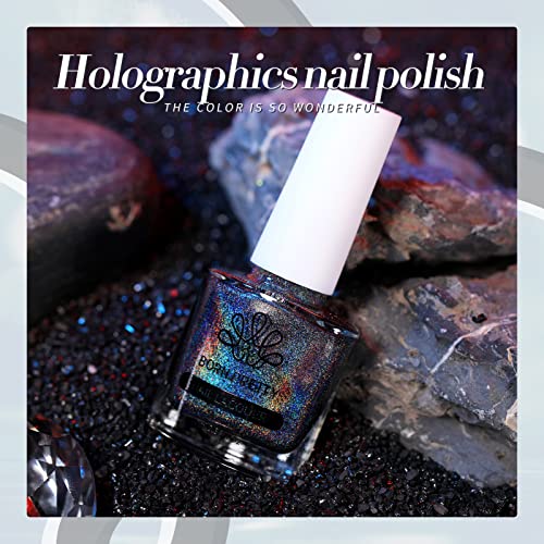 Born Pretty Holographic Black Nail Polish 10ml