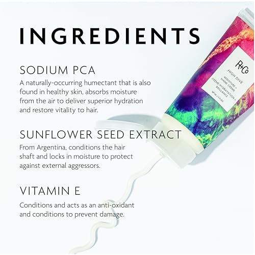 R+Co HIGH DIVE Moisture + Shine Cr?me ? Hydrating & Glossy Hair Cream, Adds Softness & Manageability, All Hair Types