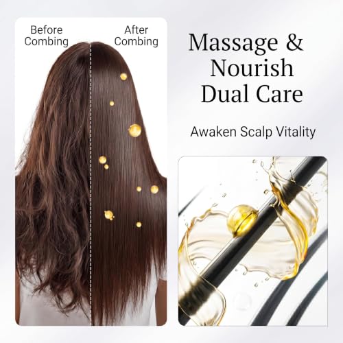 Rechargeable Electric Hair Brush Comb with Scalp Massager - 5 in 1