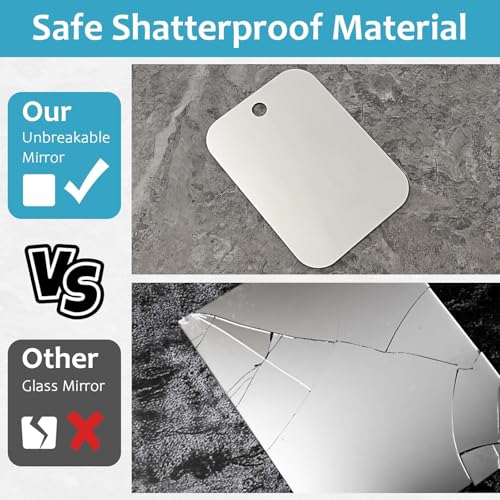 Fogless Shower Mirror for Shaving & Makeup, 7x5 Anti-Fog