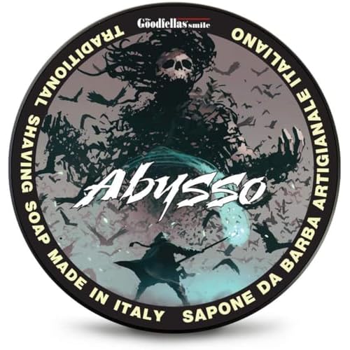 The Goodfellas' smile, Luxury Shaving Soap, Formulated for Use with A Shaving Brush, Made in Italy (Abysso - Fresh Citrus, Floral, Oak)