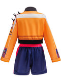 Kpop Halloween Cosplay Costume Set for Girls - Jacket, T-Shirt & Shorts