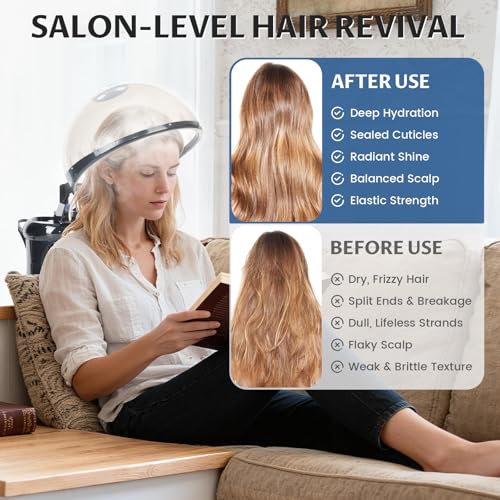 2-in-1 Hair and Face Steamer with Ozone – Personal Care at Home or Salon