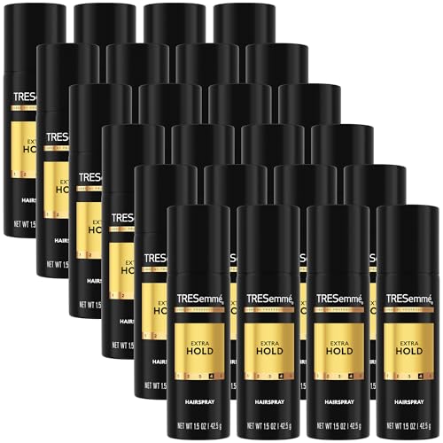 TRESemm? Travel Hairspray, Extra Hold, 24-Pack ? Hair Styling Products for On-the-Go Frizz Control, Anti-Humidity Protection, 1.5 Oz Ea