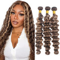 P4613 Deep Wave Human Hair Bundles - 8A Brazilian Virgin Remy