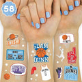 Basketball Temporary Tattoos - 58 Foil Styles