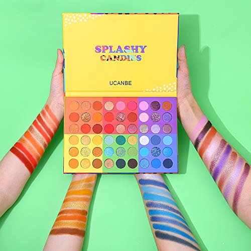 UCANBE 54 Color Eyeshadow Palette - Matte Shimmer Glitter