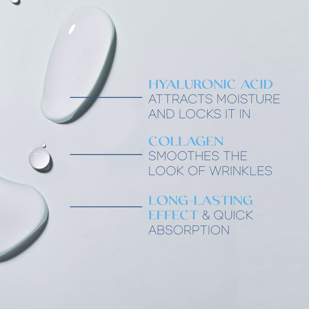 Vitamin C & Collagen Face Moisturizer - Dermatologist Tested, Anti-Aging, Skin Tightening - Brightening, Clean Beauty, Cruelty-Free, Korean Skincare for All Skin Types - 1.69 Fl oz