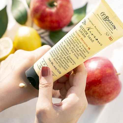 C. O. Bigelow Dr. Hiosous Quince Hand Lotion for Dry Hands, Hand Cream for Women and Men to Soften Dry Cracked Skin, No. 007, 4 fl oz,, Pack of 2