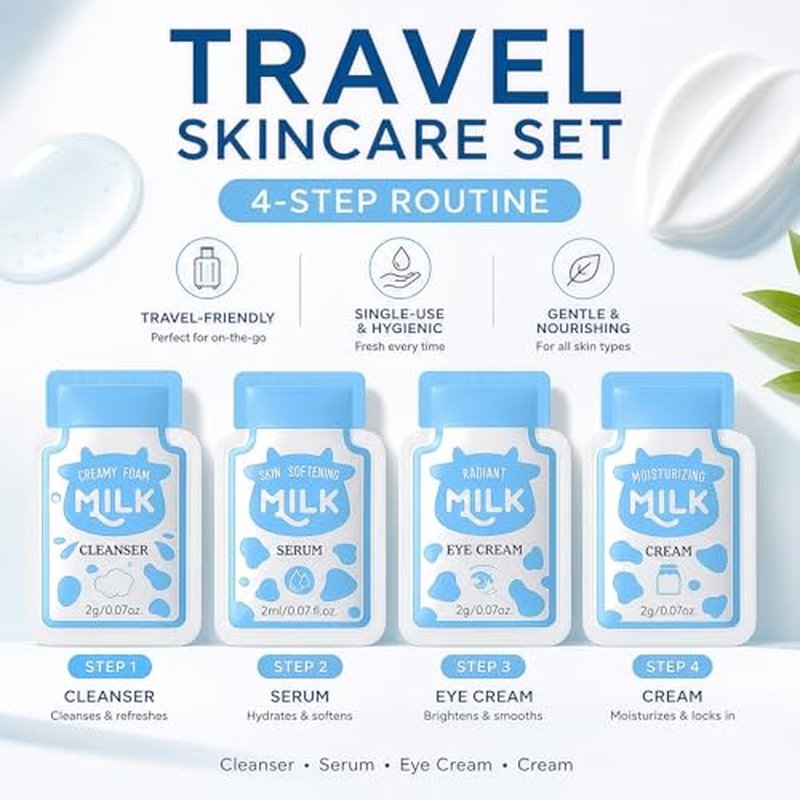 28-Piece Mini Travel Skincare Set for Hydration & Freshness