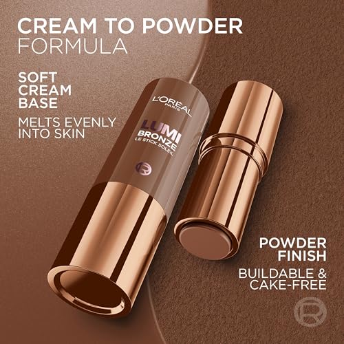 L'Oreal Paris Lumi Bronze Le Stick Soleil Bronzer Stick, 100 Sunkissed Rosé
