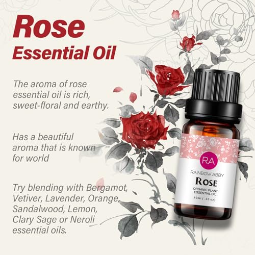 Rose Essential Oil 10ml - Pure Organic Bulgarian Damask