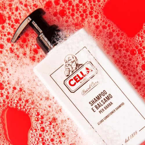 Cella Milano, 2?in?1 Beard Shampoo & Conditioner, 200?ml ? Sulfate?Free Beard Cleanser ? Gentle, Hydrating Formula from Italy