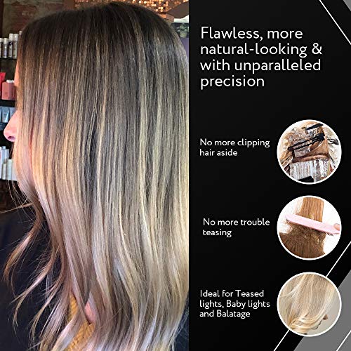 Authentic Cooboard Balayage Board with Teeth | Original Highlighting Paddle from The Maker of Cooboard Hair Highlighting Kit | Easy to Clean, Sturdy, Lightweight (Black)