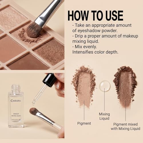 Makeup Mixing Liquid - Waterproof Transformer for Pigments & Eyeshadow 10ml
